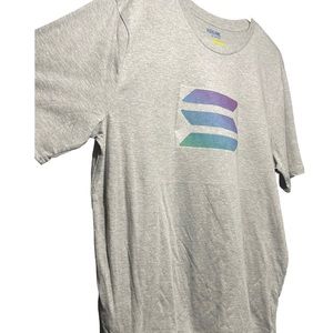 Solana cryptocurrency graphic t shirt size L unisex gray T-shit